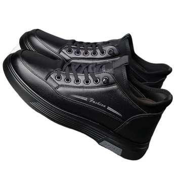 Ανδρικές παντόφλες, PU επάνω μέρος, σόλα από καουτσούκ, αντιολισθητικές, διατηρούν τη ζεστασιά, για όλες τις εποχές, στρογγυλή μύτη, άνετος σχεδιασμός