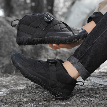 Снежни обувки - Унисексови, зимни обувки за външно ползване; водоотблъскващ горен слой (Super Fiber), противохлъзгаща гумена подметка, топло вътрешно покритие от изкуствен къс плюш