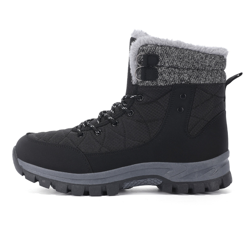 Ghete de iarnă pentru bărbați din pânză, talpă din cauciuc groasă, rezistente la uzură și la impact, stil Martin booturi