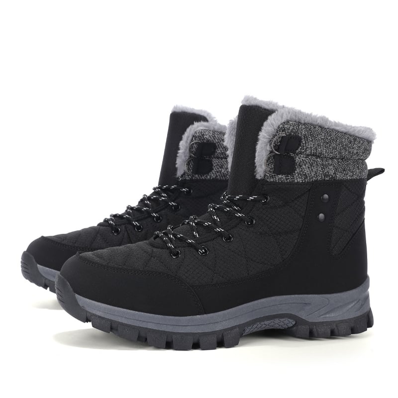 Ghete de iarnă pentru bărbați din pânză, talpă din cauciuc groasă, rezistente la uzură și la impact, stil Martin booturi