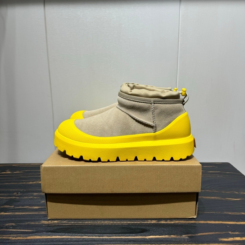 Muške zimske čizme s gornjim dijelom od teleće kože, unutarnja podstava od ovčje vune, guma otporna na trošenje, niski potpetica 1–3 cm