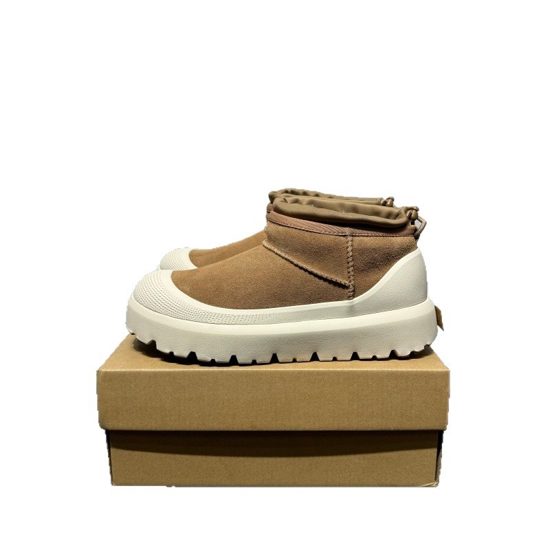 Vyriniai žieminiai batai su karvės odos viršutine dalimi, įmontuota avies vilnos pamušalas, atspari dilimui gumos padas, žemas kulnas 1–3 cm