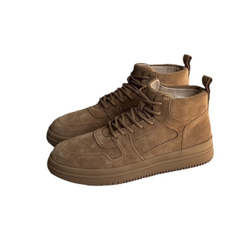 Vyriniai žieminiai sniegbačiai su vilnos pamušalu, vidinė avies vilna, viršus iš galvijų nubuko, gumos padas