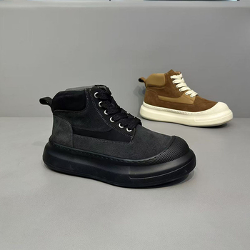 Ανδρικά Υψηλά Αθλητικά Παπούτσια, Casual, Με Κορδόνια, Εσωτερική Επένδυση Φλίς, Σόλα από Καουτσούκ-Αφρό