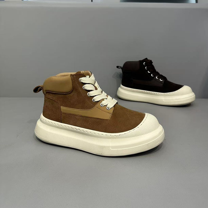 Ανδρικά Υψηλά Αθλητικά Παπούτσια, Casual, Με Κορδόνια, Εσωτερική Επένδυση Φλίς, Σόλα από Καουτσούκ-Αφρό