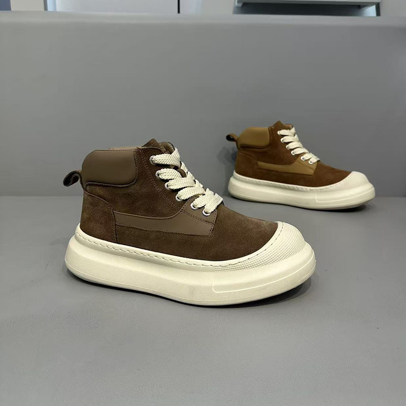 Ανδρικά Υψηλά Αθλητικά Παπούτσια, Casual, Με Κορδόνια, Εσωτερική Επένδυση Φλίς, Σόλα από Καουτσούκ-Αφρό