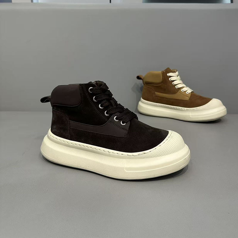 Ανδρικά Υψηλά Αθλητικά Παπούτσια, Casual, Με Κορδόνια, Εσωτερική Επένδυση Φλίς, Σόλα από Καουτσούκ-Αφρό