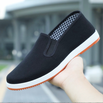 Pánske plátenné tenisky na voľný čas – okrúhla špička, nízky vrch, priedušné, vstrekovaná podrážka