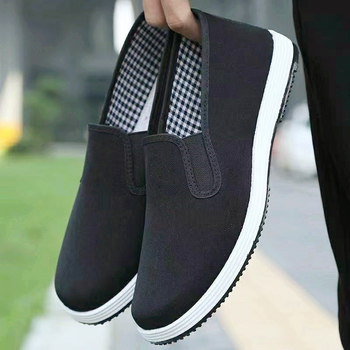 Pánske plátenné tenisky na voľný čas – okrúhla špička, nízky vrch, priedušné, vstrekovaná podrážka