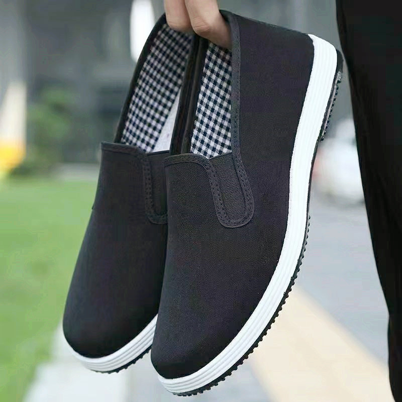 Pánske plátenné tenisky na voľný čas – okrúhla špička, nízky vrch, priedušné, vstrekovaná podrážka