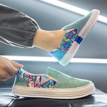 Ανδρικά υφασμάτινα παπούτσια χωρίς κορδόνια, με σόλα πολλαπλών στρώσεων και στρογγυλό δάχτυλο – καθημερινά παπούτσια για φθινοπωρινό-χειμερινό στυλ