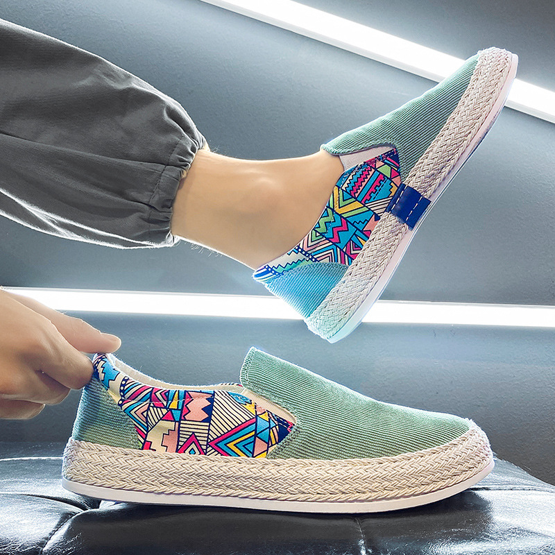 Ανδρικά υφασμάτινα παπούτσια χωρίς κορδόνια, με σόλα πολλαπλών στρώσεων και στρογγυλό δάχτυλο – καθημερινά παπούτσια για φθινοπωρινό-χειμερινό στυλ