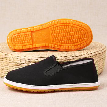 Pantofi din material textil, vârf rotund, partea superioară din bumbac, talpă din tendon de vită, înălțime joasă, slip-on casual