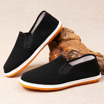 Pantofi din material textil, vârf rotund, partea superioară din bumbac, talpă din tendon de vită, înălțime joasă, slip-on casual