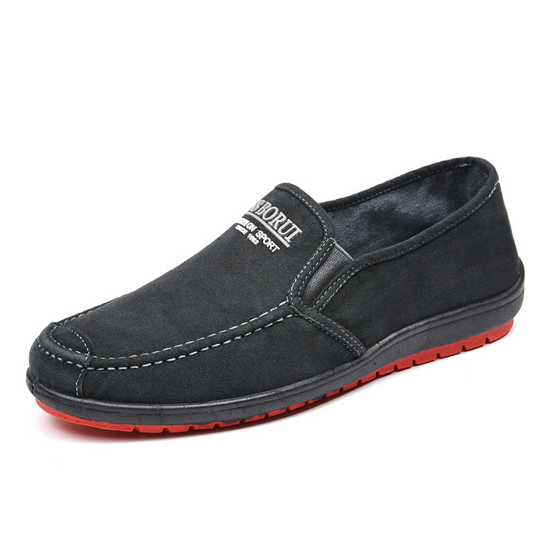 Muške platnene tenisice – okrugli vrh, gornji dio od platna, niski profil, slip-on dizajn, gumena potplat