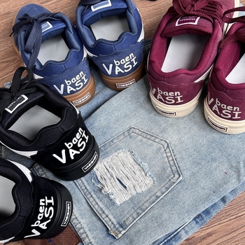 Pantofi din pânză pentru bărbați, gleznă joasă, vârf rotund, talpă din cauciuc, înălțime călcâi 1–3 cm