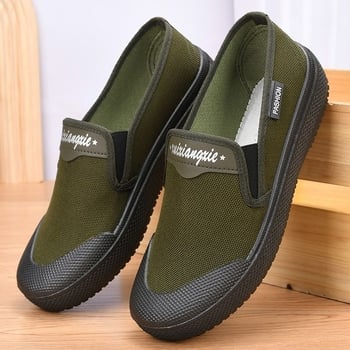 Pantofi Slip-On pentru antrenament cu partea superioară din pânză, talpă din plastic, respirabili