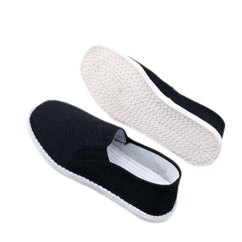 Platnene ravne cipele slip-on, okrugla nosnica, niski gornji dio, prozračna unutrašnjost, potplat s više slojeva