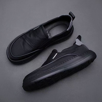 Muške prozračne platnene slip-on cipele — casual, lagane, PVC potplat; nizak potplat 1-3 cm; pogodne za ljeto, proljeće i jesen.