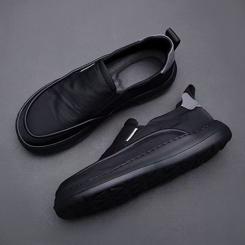 Muške prozračne platnene slip-on cipele — casual, lagane, PVC potplat; nizak potplat 1-3 cm; pogodne za ljeto, proljeće i jesen.
