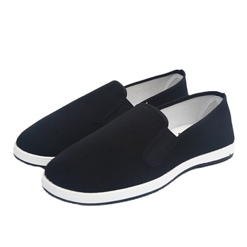 Vászon slip‑on cipő, vízálló, lélegző, uniszex, alacsony felső rész, textilbélés