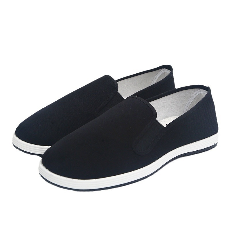 Vászon slip‑on cipő, vízálló, lélegző, uniszex, alacsony felső rész, textilbélés