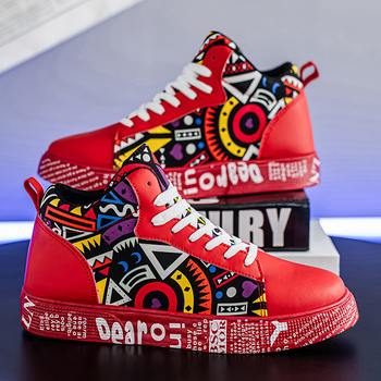 Platformos vászon sneakers, PU felsőrész, gumírozott talp, fűzőzár, kerek orr, középmagas felső rész (3–7 cm)