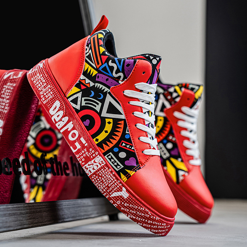 Platformos vászon sneakers, PU felsőrész, gumírozott talp, fűzőzár, kerek orr, középmagas felső rész (3–7 cm)