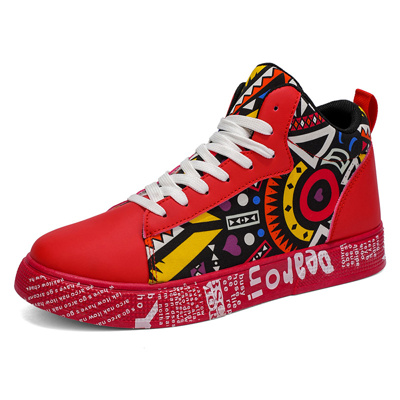 Platformos vászon sneakers, PU felsőrész, gumírozott talp, fűzőzár, kerek orr, középmagas felső rész (3–7 cm)