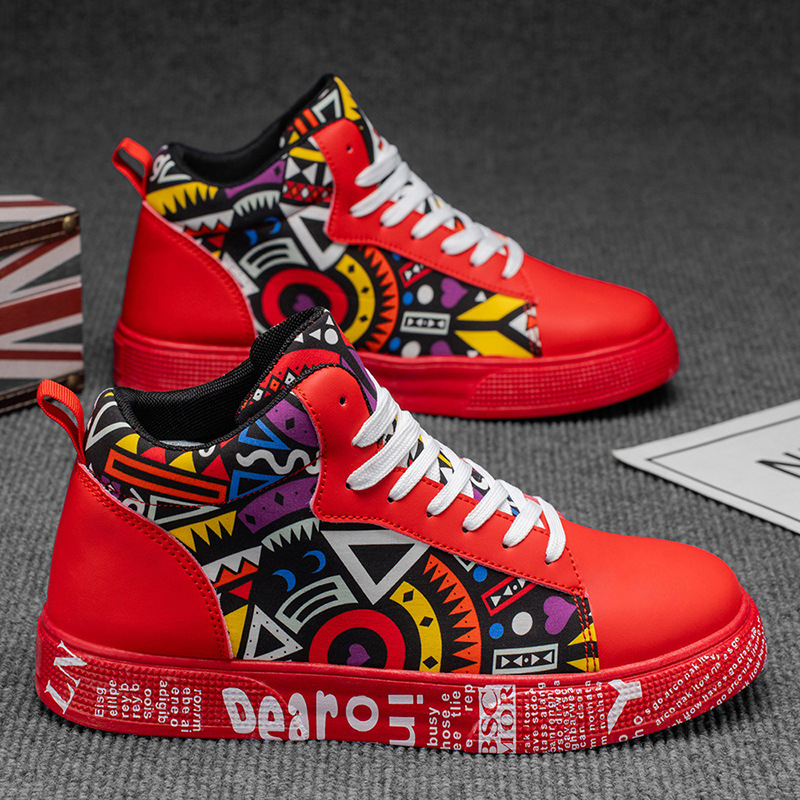 Platformos vászon sneakers, PU felsőrész, gumírozott talp, fűzőzár, kerek orr, középmagas felső rész (3–7 cm)