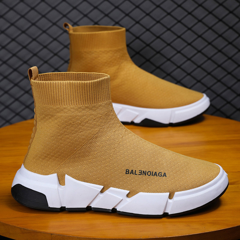 Férfi Lazy Cipők – Magas felső rész, Hálós felsőrész, Gumírozott talp, Textil talpbetét, Slip-On