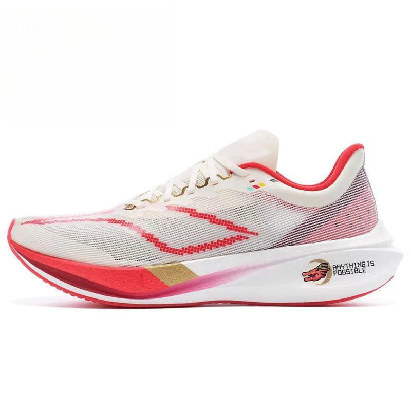 Férfi futócipő karbonlemezzel, nyárra, légáteresztő hálós felsőrész, puha EVA talp, visszapattanó és ütéscsillapító hatás edzésre és versenyre