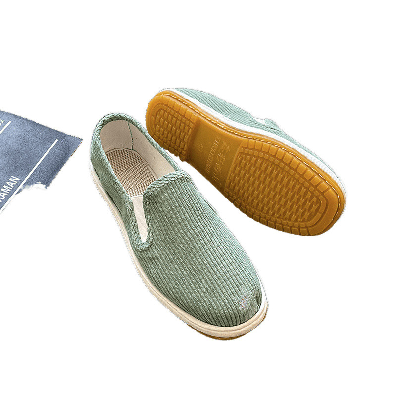 Unisex platnene cipele, Stari pekinški cvjetni uzorak, Pamuk gornji dio, Gumena potplat, Okrugli vrh prsta, Mrežasti uzorak