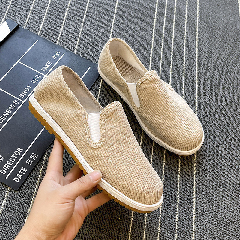 Unisex platnene cipele, Stari pekinški cvjetni uzorak, Pamuk gornji dio, Gumena potplat, Okrugli vrh prsta, Mrežasti uzorak