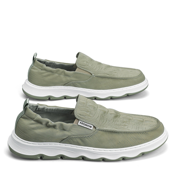 Pánske priedušné plátenné tenisky s nízkym vrškom, gumová podrážka, jednofarebné