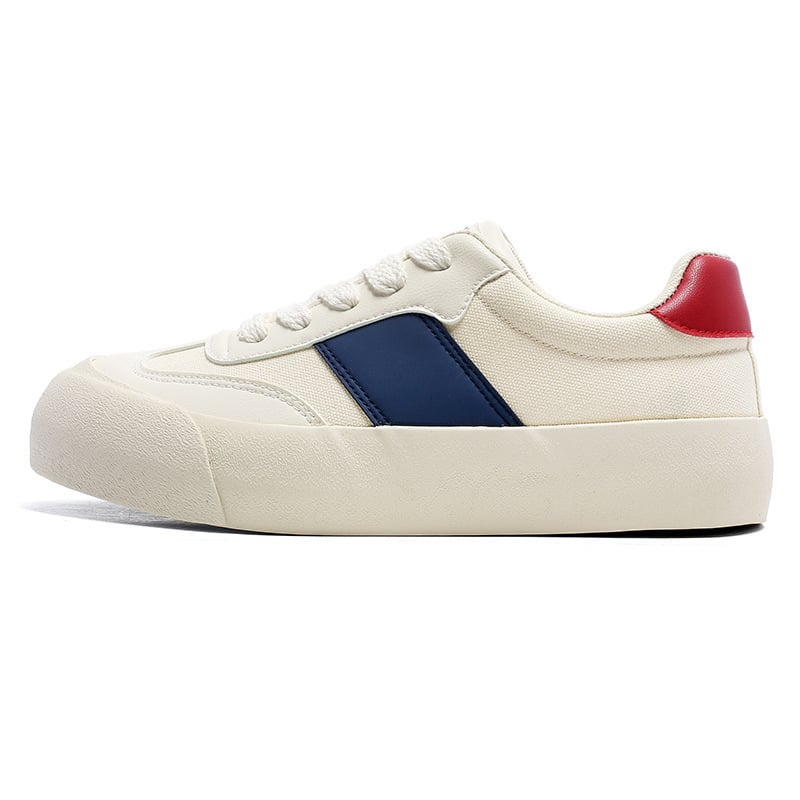 Férfi alacsony profilú vászon tornacipő vulkanizált gumitalppal, fűzős záródás, kerek orr