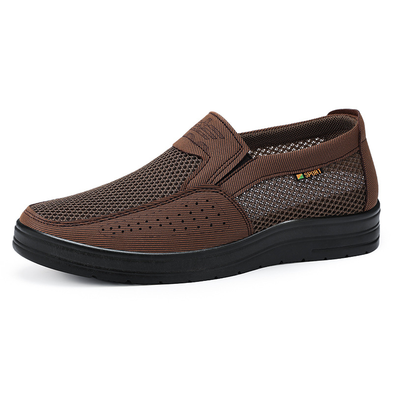 Muške slip-on tenisice od mrežaste tkanine, okrugla špička, niski gornji dio, EVA uložak, PVC potplat