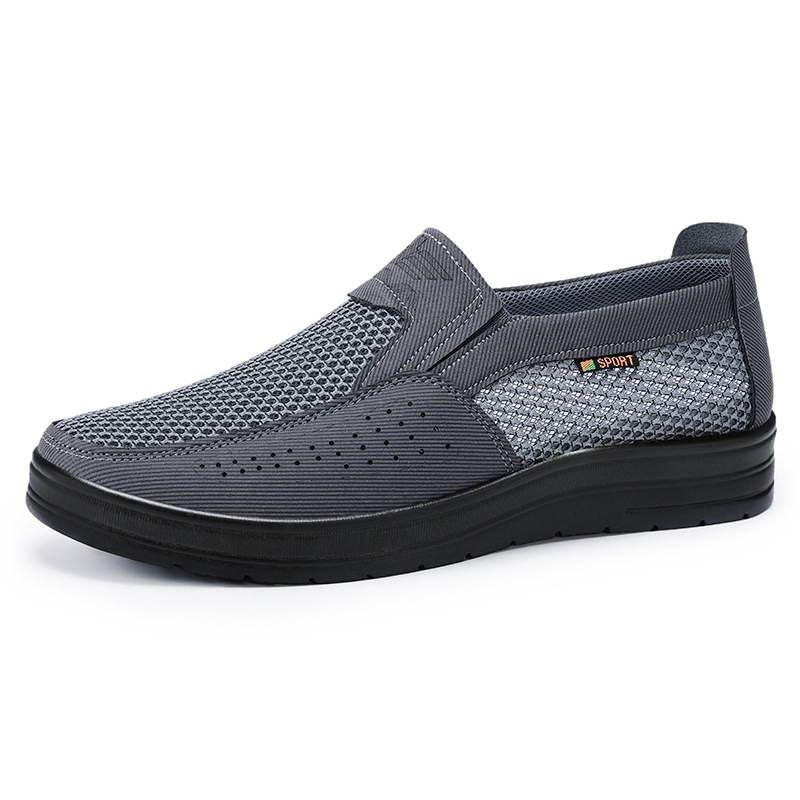Muške slip-on tenisice od mrežaste tkanine, okrugla špička, niski gornji dio, EVA uložak, PVC potplat