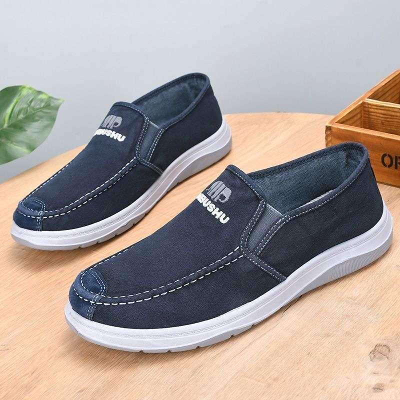 Unisex platnene casual tenisice s okruglom prstom, srednje visine gornji dio, prozračna gumena potplata