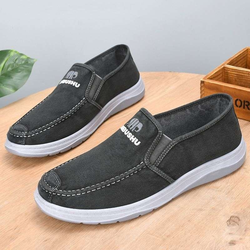 Unisex platnene casual tenisice s okruglom prstom, srednje visine gornji dio, prozračna gumena potplata