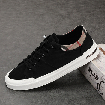 Harezas pánske Slip-On tenisky z plátna — priedušné, nízky profil, plátený vrchný diel, sieťovaná vnútorná výstelka, gumová podrážka