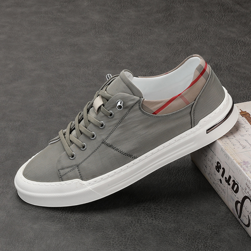 Harezas pánske Slip-On tenisky z plátna — priedušné, nízky profil, plátený vrchný diel, sieťovaná vnútorná výstelka, gumová podrážka