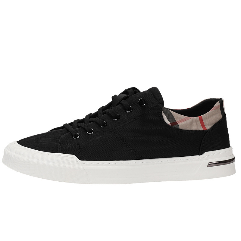 Harezas pánske Slip-On tenisky z plátna — priedušné, nízky profil, plátený vrchný diel, sieťovaná vnútorná výstelka, gumová podrážka