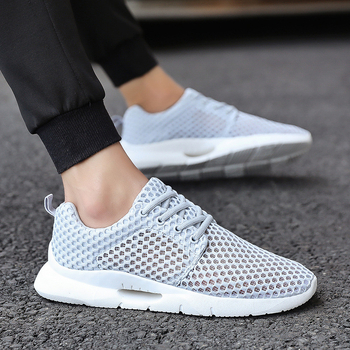 Mužské sieťové platformové tenisky, sieťovaný vršok, PU stielka, gumová podrážka, nízky profil