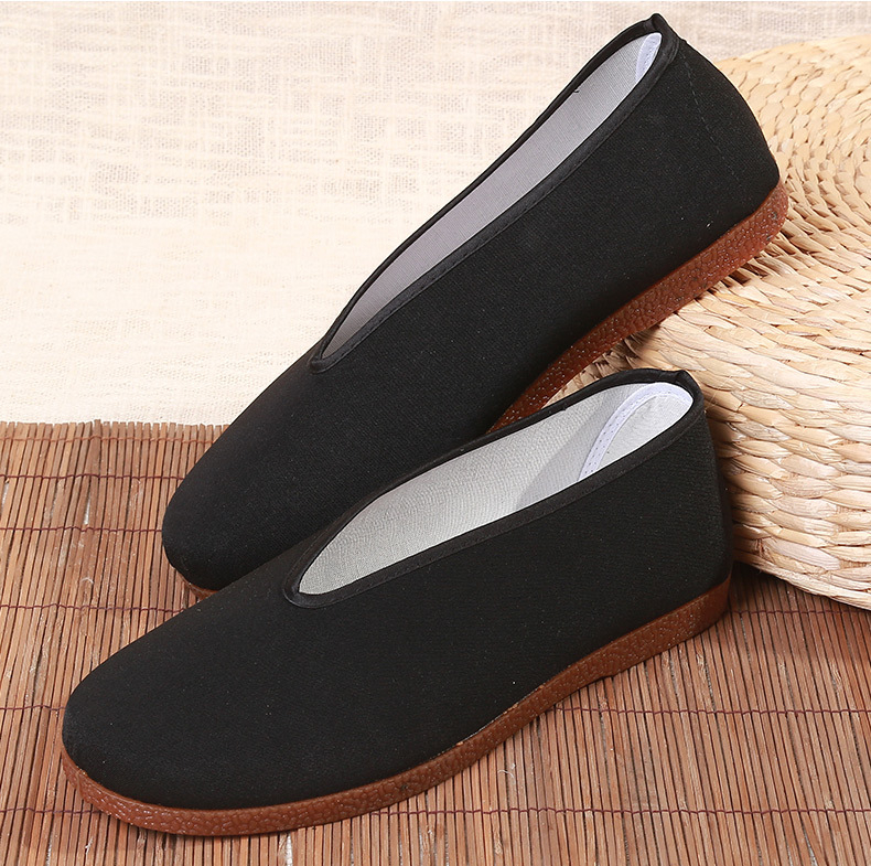 Muške platnene Slip-On tenisice, pamukasti gornji dio, TPR potplat – okrugli vrh, niski gornji dio
