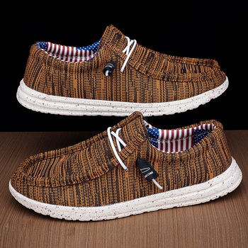 Muške platnene mokasice — prozračné, lagane, slip-on casual obuća s EVA uloškom