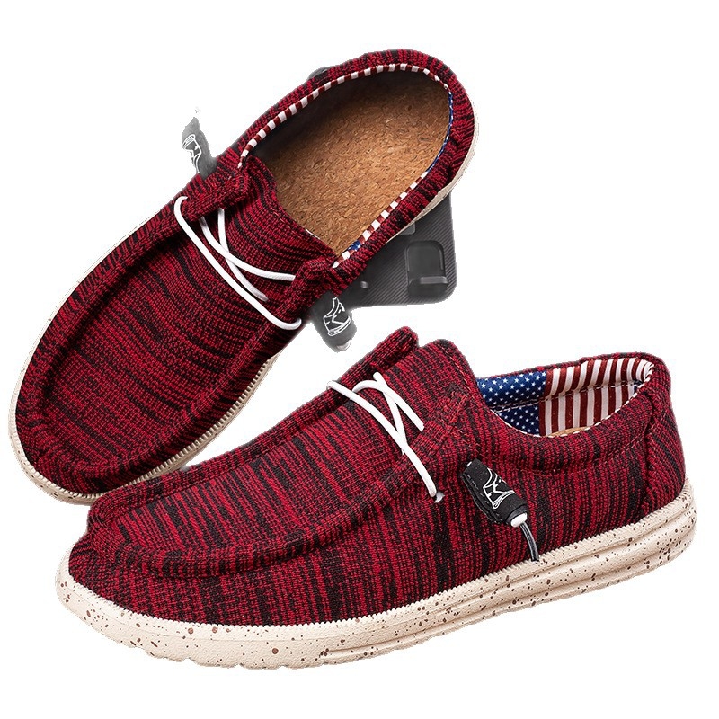 Muške platnene mokasice — prozračné, lagane, slip-on casual obuća s EVA uloškom
