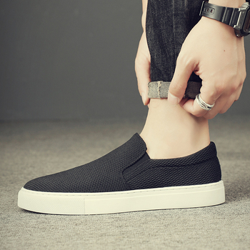 Muške casual slip-on tenisice od platna, gornji dio od platna, niski profil, 1–3 cm peta, gumena potplat, PU ulozak