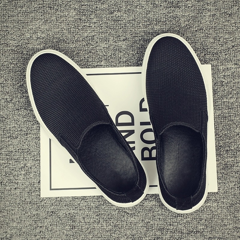 Muške casual slip-on tenisice od platna, gornji dio od platna, niski profil, 1–3 cm peta, gumena potplat, PU ulozak