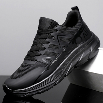 Muške tenisice za trčanje s PU+mrežastim gornjim dijelom, EVA đon, vezanje, niski kroj, prozračnost